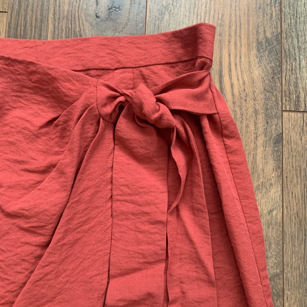 Faux wrap skirt